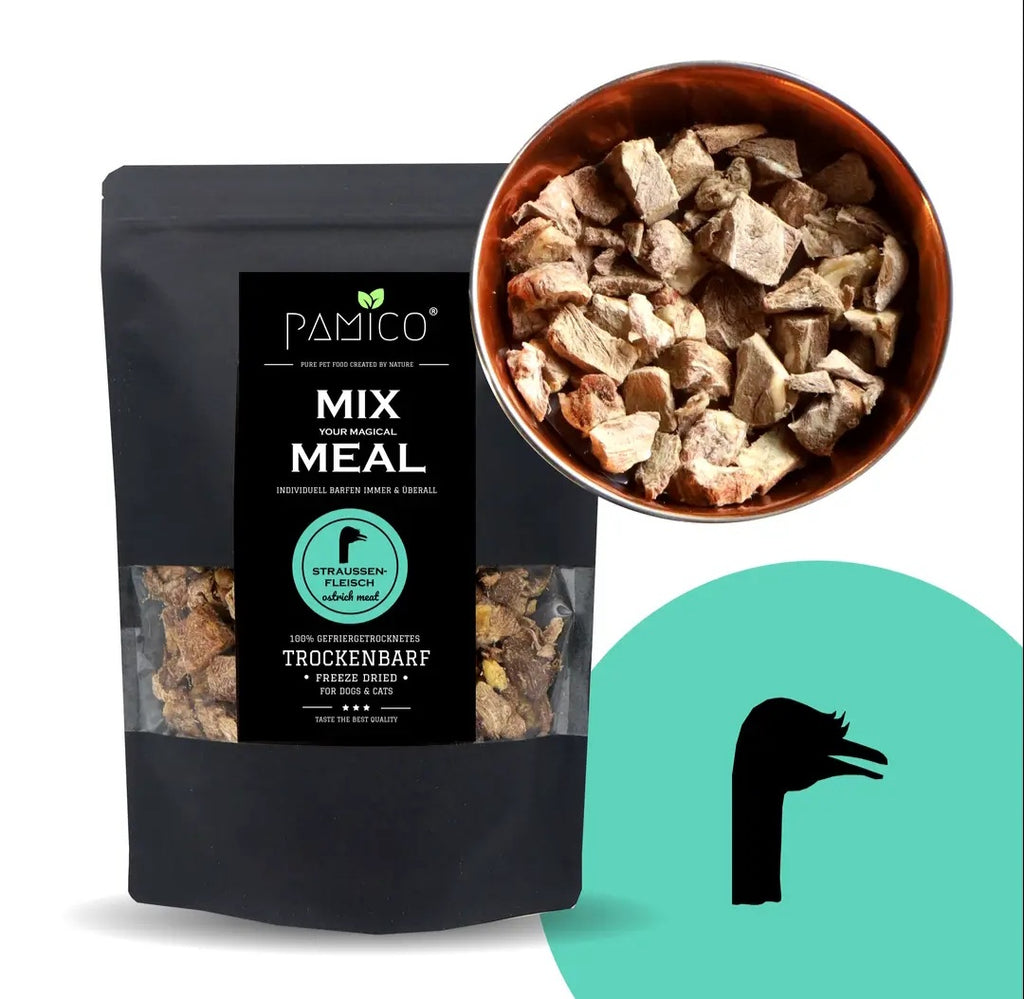 Carne de avestruz liofilizada - MIX MEAL dry barf