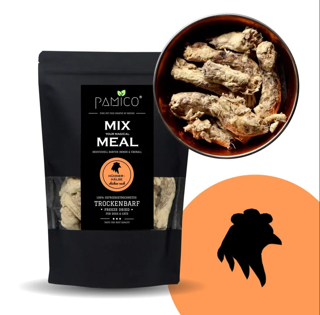 Pescoços de frango liofilizados - MIX MEAL Barf seco